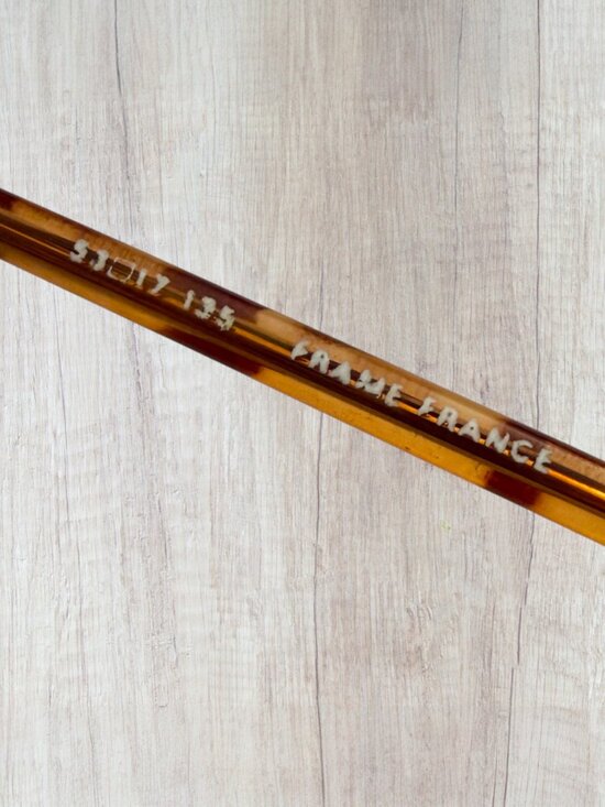 Vintage Girard 5966 Tortoise Eyeglass Frames France 53-17-135 Retro Optical